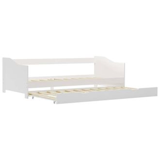 Berkfield Home Pull-out Sofa Bed Frame White Pinewood 90x200 cm