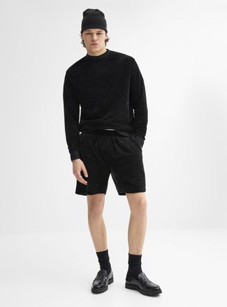 Super Massive Shop Mens Solid chenille knit short