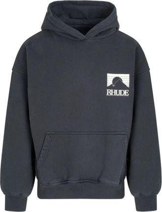 Rhude Hoodies, male, Black, M, Moonlight Hoodie