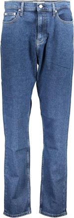 Calvin Klein Authentieke Slim Straight Denim Jeans Blauw - Dames - Slim Fit Jeans - Blauw - W28 L32 - Denim - Jeans