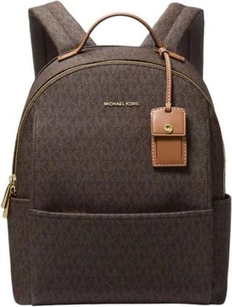 Michael Kors Tassen, Dames, Bruin, ONE Size, Stijlvolle Rugzak voor Dagelijks Gebruik