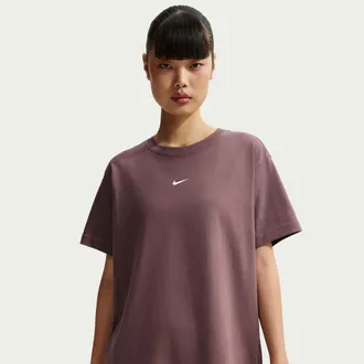 Nike Womens Nike Sportswear Classic Oversized T-Shirt in Purple | IH7601-502