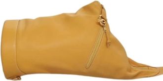 Loewe Pre-owned Cross Body Bags, female, Yellow, Size: ONE SIZE Pre-owned Leather Crossbody Bag