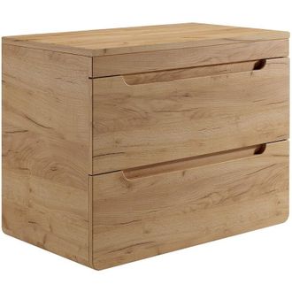 Vente-Unique Mobile sotto lavabo sospeso con piano 80 cm Naturale chiaro - ARUBA