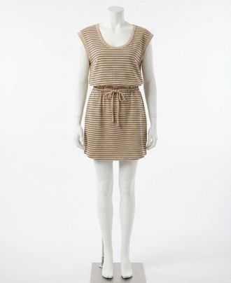 Z Supply Dayshift Cotton Striped Mini Dress In Retreat