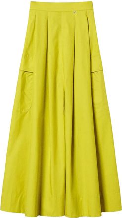 Twin-Set Gonna plissettata Poplin - Giallo