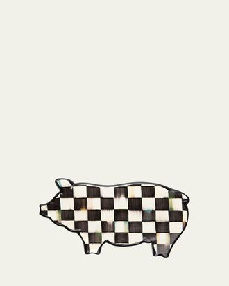 MacKenzie-Childs 10 Courtly Check Pig Trivet