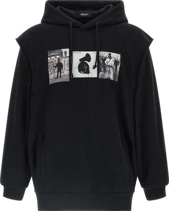Undercover Uc 2E4803-2 Hoodie - Heren - Hoodies - Zwart - L - Katoen - Hoodies & sweatvesten