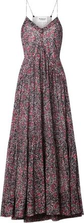Isabel Marant Sabba Robe - Dames - Maxi kleedjes - Veelkleurig - S - Katoen - Kleedjes