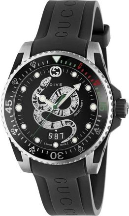 Gucci Accessoires, Heren, Zwart, ONE Size, Duikhorloge
