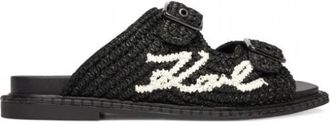 Karl Lagerfeld Kleo Slippers - Dames - Sandalen - Zwart - 40 EU - Schoenen