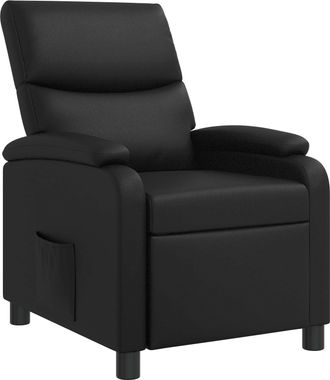 vidaXL Recliner Negro Cuero Sint&eacute;tico Vidaxl