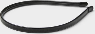 Simons Womens Faux-leather thin headband