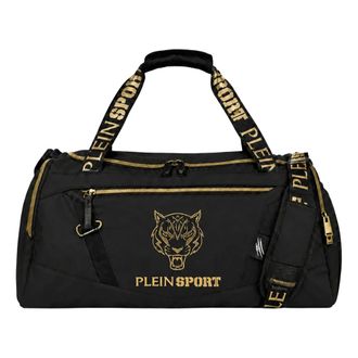 Plein Sport Fitness, unisex, Zwart, ONE Size, Polyester, Duffle Tiger Bag