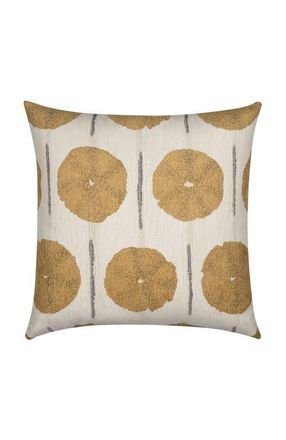 Elaine Smith Solstice Jacquard Indoor & Outdoor Woven Accent Pillow in Gold at Nordstrom, Size 20X20