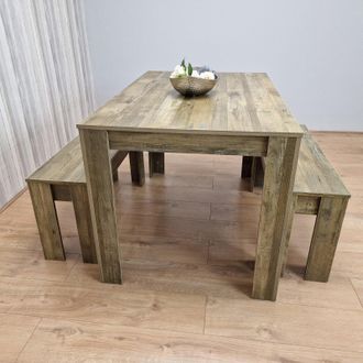 Kosy Koala Wooden Dining Table & 2 Benches kitchen table Set space saver