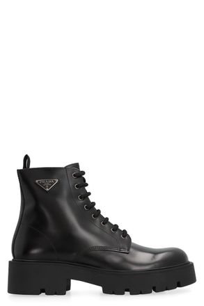 Prada: Black Leather Boots now up to −53% | Stylight