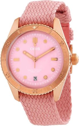 Oris Divers Sixty-Five Automatic Pink Dial Unisex Watch 01 733 7771 3158-07 3 19 04BRS