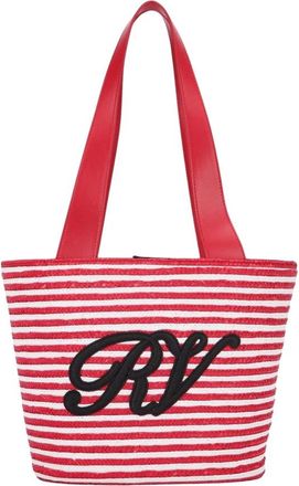 Roger Vivier RV Straw Panier Small - Dames - Shoppers - Rood - ONE Size - Tassen