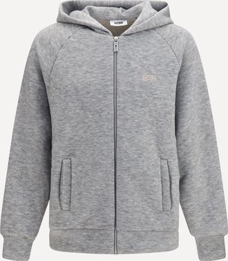 GCDS Hooded Sweatshirt with back logo Male XL