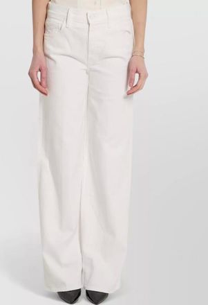 Mother high rise wide leg zip denim trousers