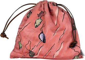 Loewe Pink Canvas Leather Pouch (Pre-Owned)