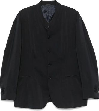 Giorgio Armani Blazer con colletto a cinturino - Blu