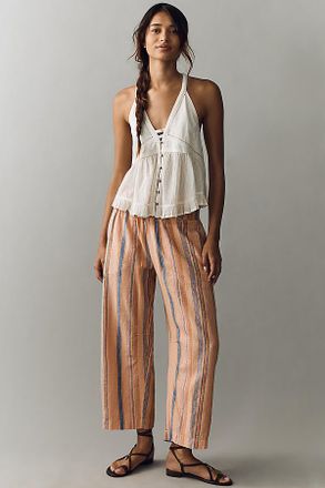 Pilcro Reese Smocked Pull-On Barrel Pants by Pilcro