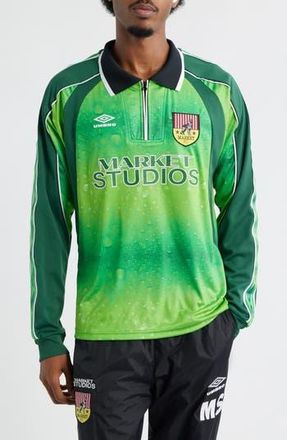 Market Keeper Kit Half Zip Jersey in Classic Green/Hunter Green at Nordstrom Rack, Size Small