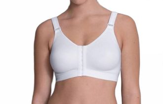 Anita Frontline Front Closure Sports Bra In White