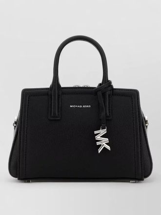 Michael Kors laila leather handbag metal feet structure