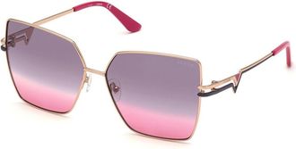 Guess GU7733 28F Womens Sunglasses Rose-Gold Size 61