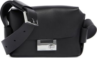 AllSaints Frankie Leather Crossbody Bag in Black at Nordstrom Rack