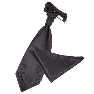 DQT New Passion Wedding Cravat & Hanky Set (Black)