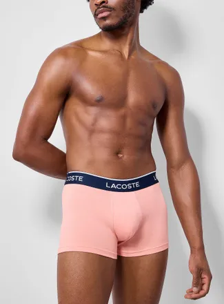 Lacoste Mens 3 pastel stretch trunk Cotton