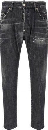 Dsquared2 DISTRESSED 5 POCKET JEANS Size: 54, colour: BLACK