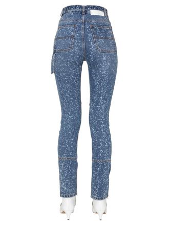 Msgm High-Waist Skinny Fit Jeans - Blue