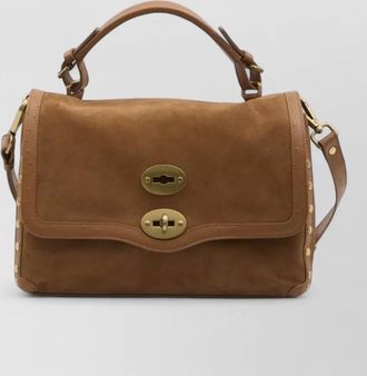 Zanellato suede lambskin shoulder bag small size