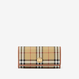 Burberry Check Continental Wallet