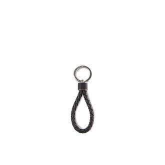 Bottega Veneta Intreccio Key Ring - male - Bottega Veneta - Keychains - Black - ONE SIZE - Accessories