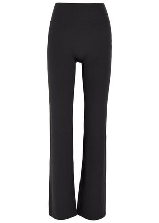 Nike Zenvy Flared-leg Infinasoft Leggings - Black Grey - Xxs (UK4 / Xxs)
