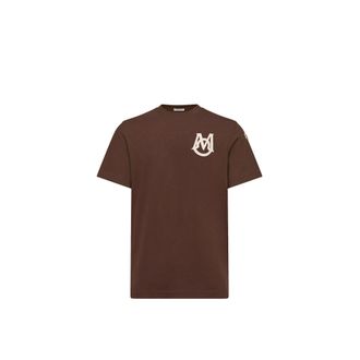 Moncler Moncler Monogram Cotton T-shirt, Men, Red, Size: 3xl