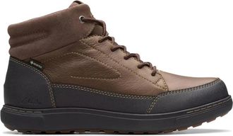 Clarks Mapstone Hi GTX - Heren - Veterlaarzen - Bruin - 40 EU - Leer - Schoenen