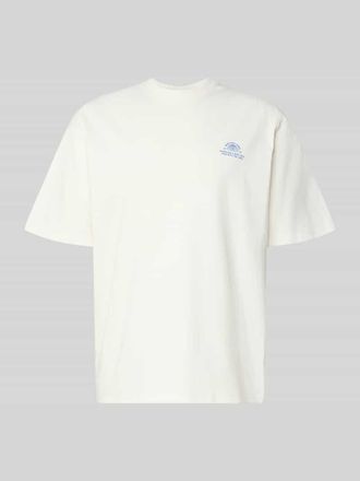 Redefined Rebel T-Shirt mit Statement-Print und Rundhalsausschnitt in Offwhite, Gr&ouml;&szlig;e XXL