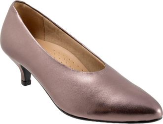 Trotters Kimber Pointed Toe Kitten Heel Pump in Rose Pewter at Nordstrom Rack, Size 10.5