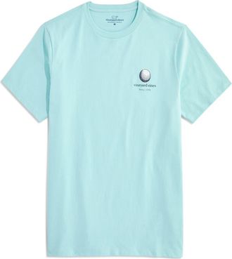 Vineyard Vines Golf Swing Graphic T-Shirt in Aqua Haze at Nordstrom, Size X-Small