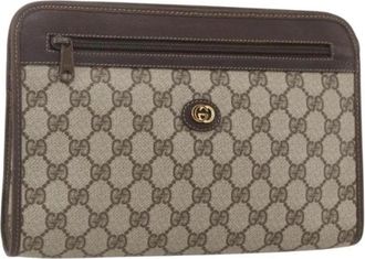 Gucci Pre-owned Plastic Clutch - Dames - Vintage Clutch - Beige - ONE Size - Vintage