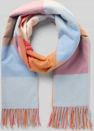 Kurt Beines Schal mit Ausfransungen in Hellblau, Größe 1