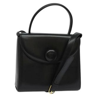 Givenchy Tweedehands leren handtassen - Dames - Pre-owned - Zwart - Maat: ONE Size Leer