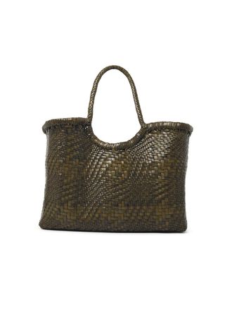 Dragon Diffusion Nantucket Optical Khaki Leather Bag